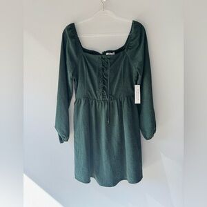 Forest Green Mini Dress